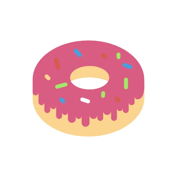 Çörek Ikonu Web Için Donut Vektör Simgelerinin Izometrik Çizimi — Stok fotoğraf
