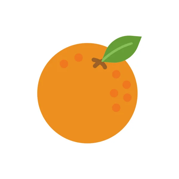 オレンジフルーツ漫画のアイコンベクトルイラストグラフィックデザイン — ストック写真