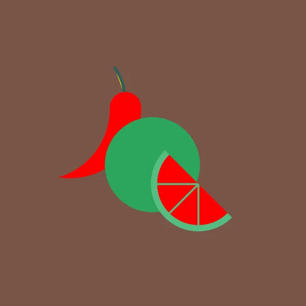 果物のアイコンのベクトル図 — ストック写真