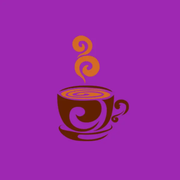 コーヒーカップにアイコン ベクターイラストデザイン — ストック写真