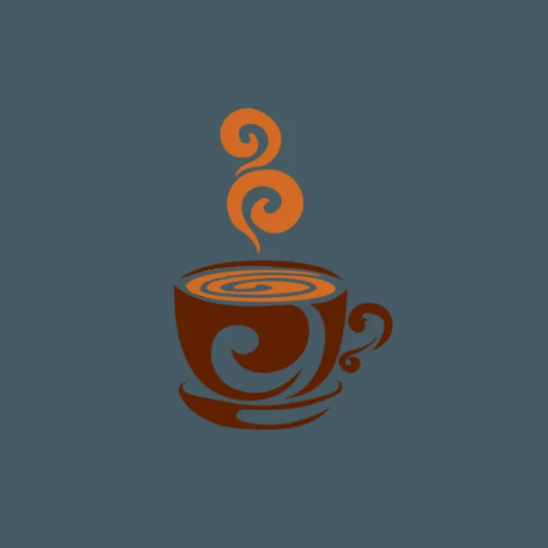 Filiżankę Kawy Ikoną Ilustracja Wektora — Zdjęcie stockowe