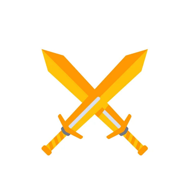 Espada Logotipo Modelo Vetor Ilustração Design — Fotografia de Stock