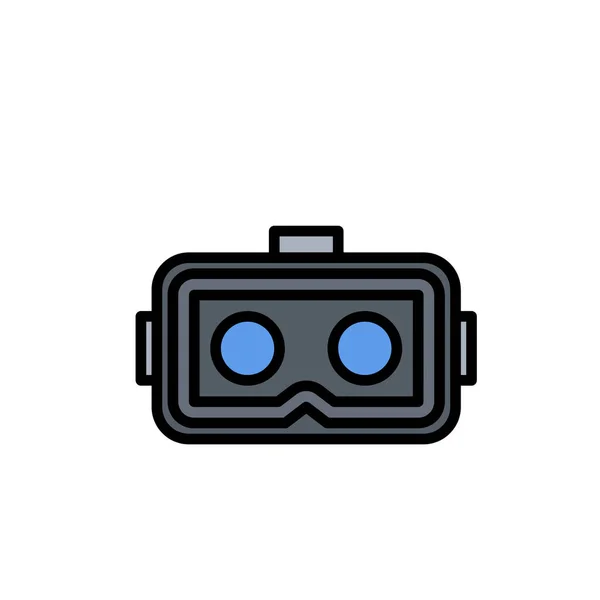 Virtuální Realita Brýle Vektor Ovladač Videohry Znak Zařízení Izolovaný Symbol — Stock fotografie
