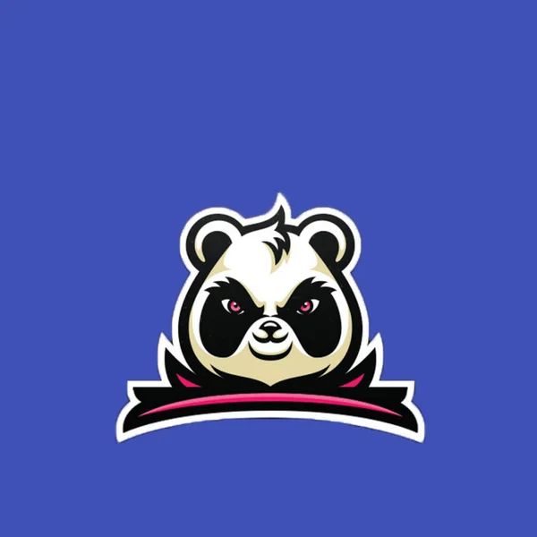 Panda Niedźwiedź Logo Projekt Wektor Szablon — Zdjęcie stockowe