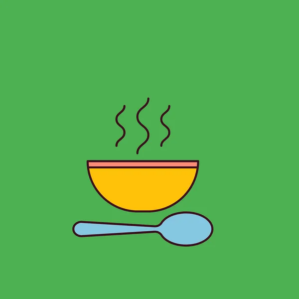 Vektorová Ilustrace Ikony Potravin — Stock fotografie