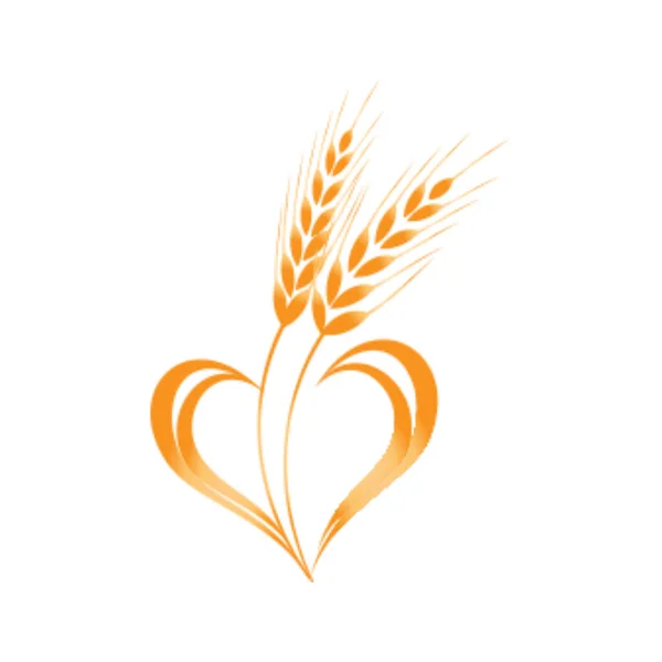 stock image wheat ears icon. vector illustration