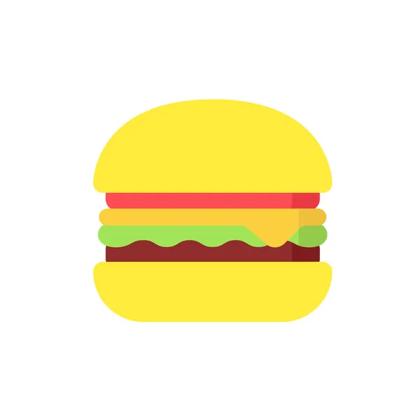 Hamburger Ikonu Vektör Illüstrasyonu — Stok fotoğraf