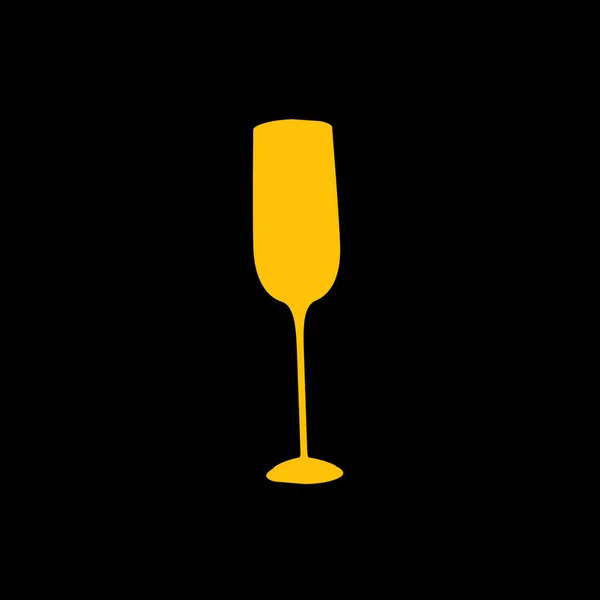Wine Glass Icon Vector Illustration — Stock Photo, Image