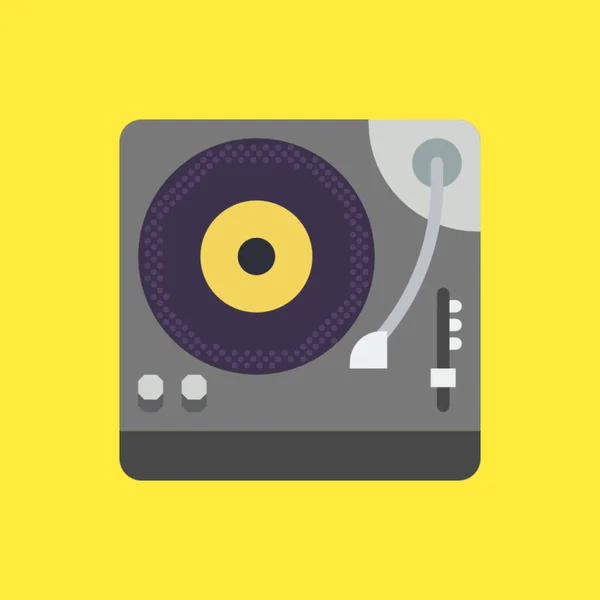 Schallplatten Ikone Flache Abbildung Von Musikband Vektor Icons Für Webdesign — Stockfoto
