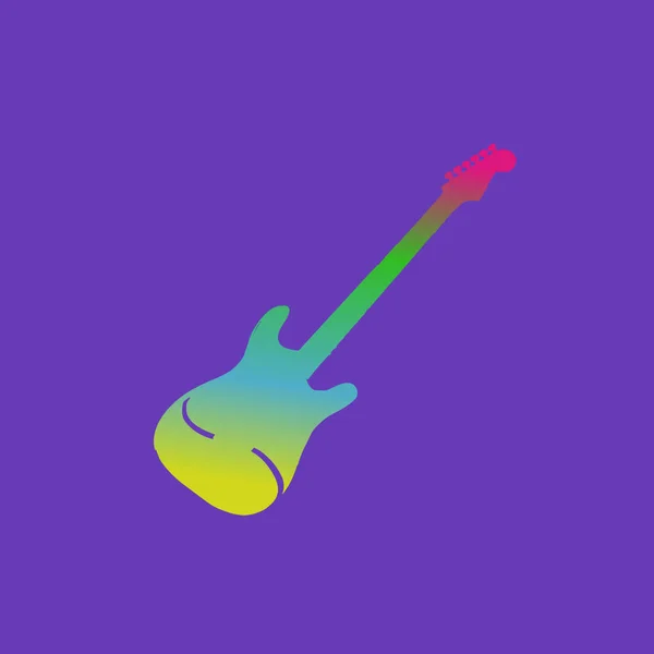 Gitarren Ikone Flache Abbildung Von Vektor Icons Für Akustische Gitarren — Stockfoto