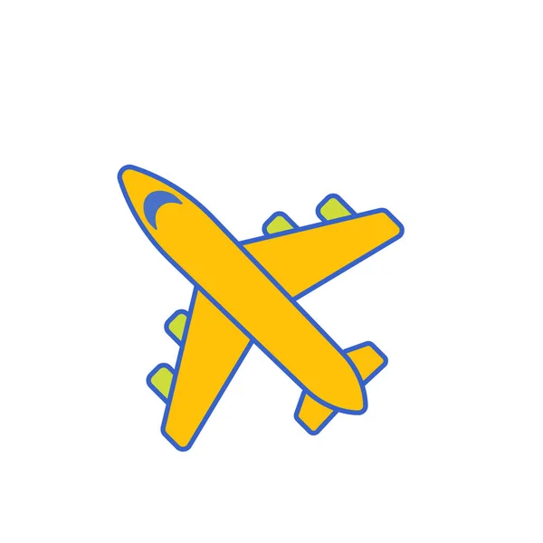 Ilustração Vetor Ícone Avião — Fotografia de Stock