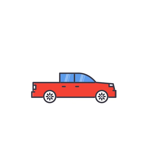 Ilustracja Wektor Ikony Samochodu — Zdjęcie stockowe