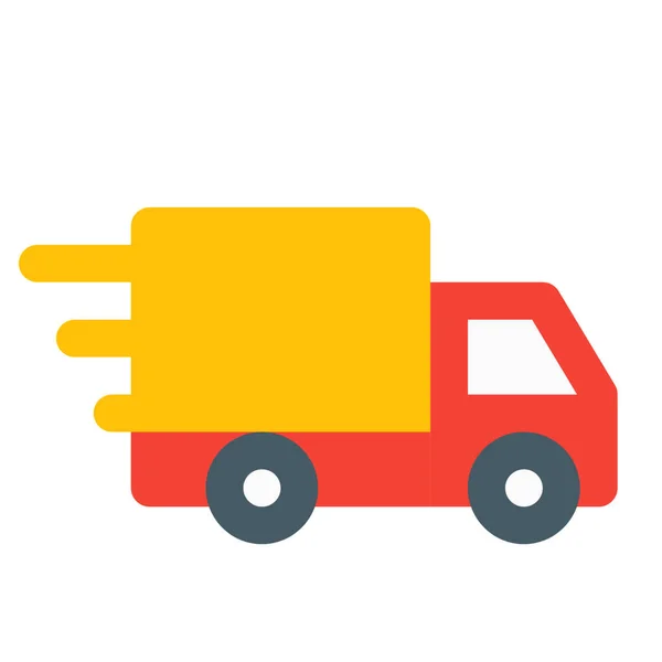 Een Vrachtwagen Web Icoon Eenvoudige Illustratie — Stockfoto