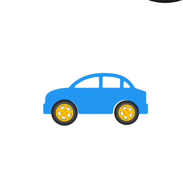 Car Icon Flat Illustration Taxi Vector Icons Web — Stock Photo, Image