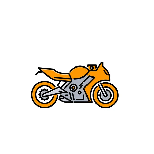 Мотоцикл Значок Векторні Ілюстрації — стокове фото