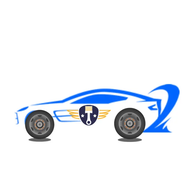 Car Wheel Blue White Background — Stock Photo, Image