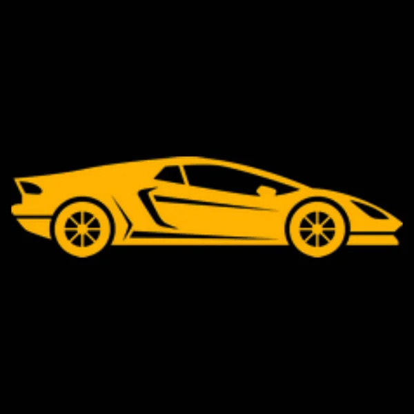 Ikona Samochodu Prosta Ilustracja Nowoczesnych Elementów Konstrukcyjnych Wektora Sportowego Dla — Zdjęcie stockowe