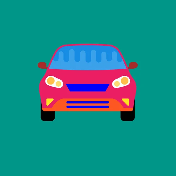 Car Icon Flat Illustration Taxi Vector Icons Web Design — Zdjęcie stockowe