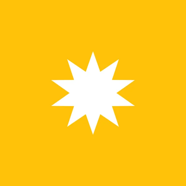 Uma Ilustração Estrela Amarela Sobre Fundo Azul — Fotografia de Stock