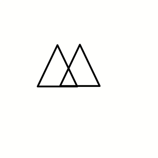 Icône Triangle Logo Design Vecteur — Photo