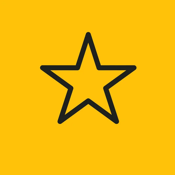 Estrella Icono Vector Ilustración — Foto de Stock