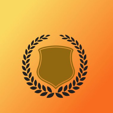 kalkan ikon vektör illüstrasyonu