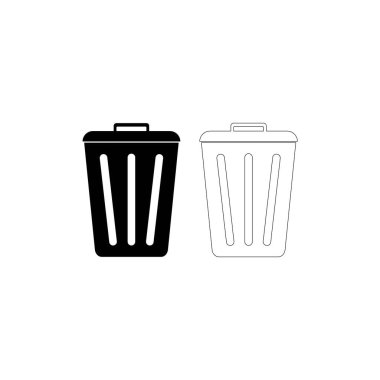 trash can icon vector illustration symbol design