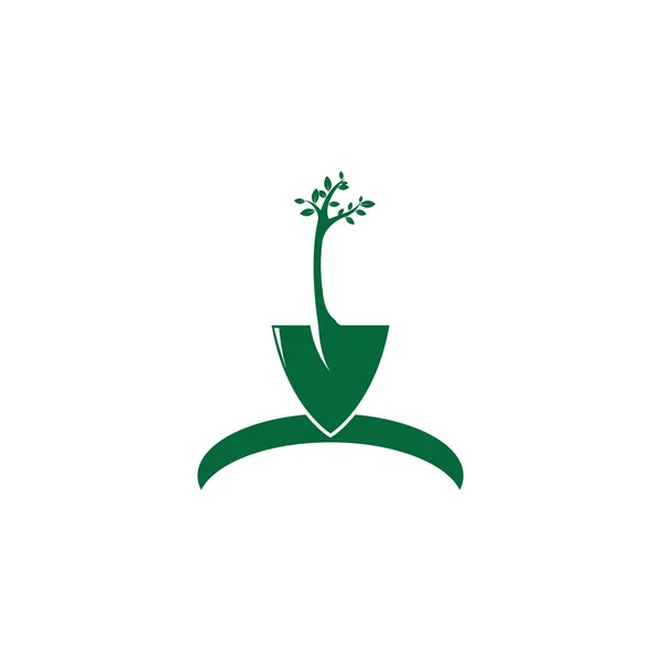 Symbole Illustration Des Vecteurs Jardin Vert Icon Design — Image vectorielle