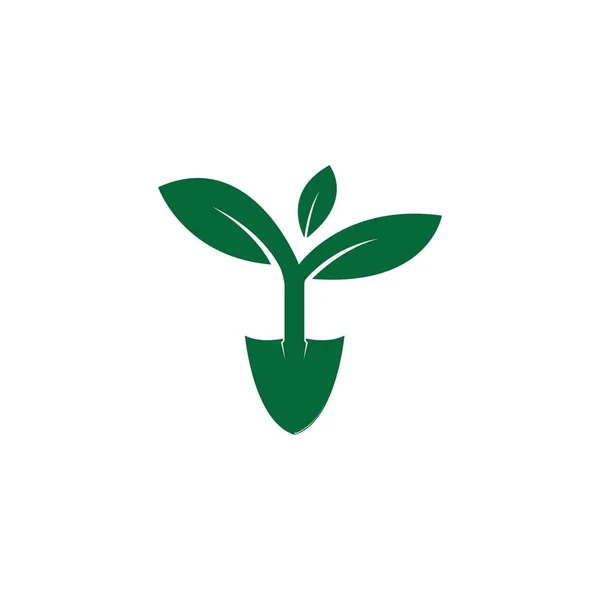 Green Garden Icon Vector Illustrering Symbol Design — Stock vektor