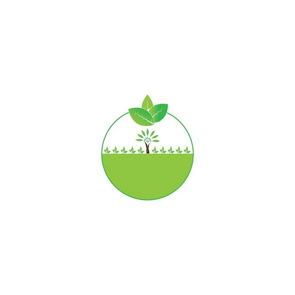 Concepção Símbolo Ilustração Vector Ícone Jardim Verde — Vetor de Stock