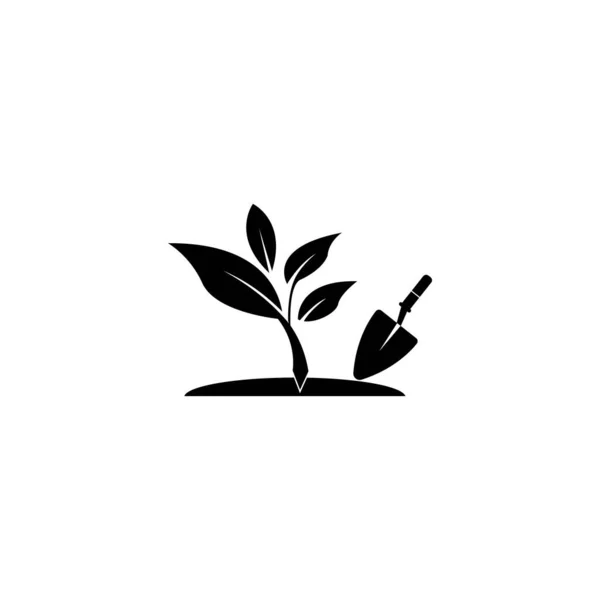 グリーンガーデンアイコンベクトルイラスト Symbol Design — ストックベクタ