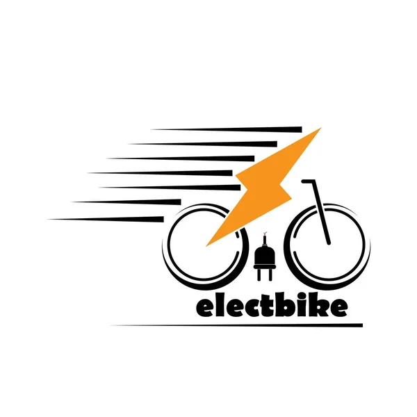Diseño Del Símbolo Ilustración Vectores Bicicicleta Eléctrica Ilustración De Stock