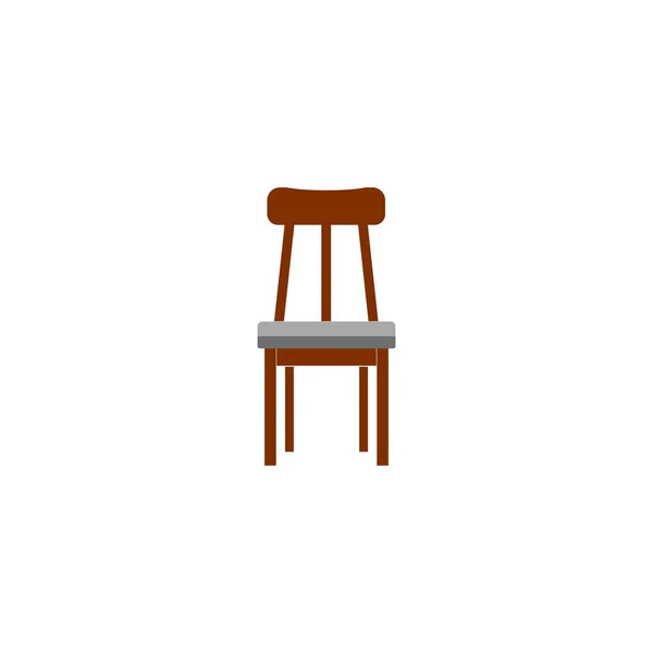 Wooden Chair Icon Vector Illustration Symbol Design — Stock Vector