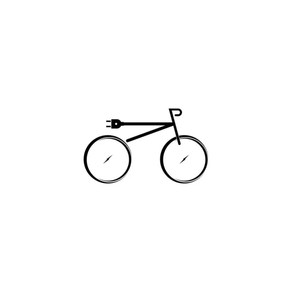 Wykaz Symbołu Illustracji Elekrycznej Bicykle Icon — Wektor stockowy