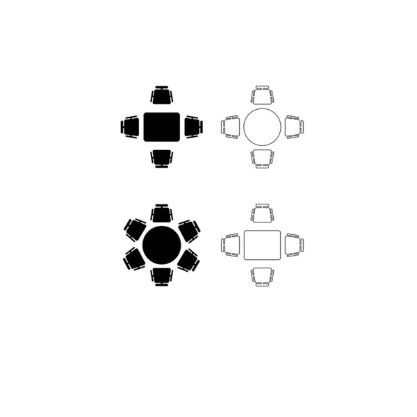 Conception Symbole Illustration Des Vecteurs Icon Bureau — Image vectorielle