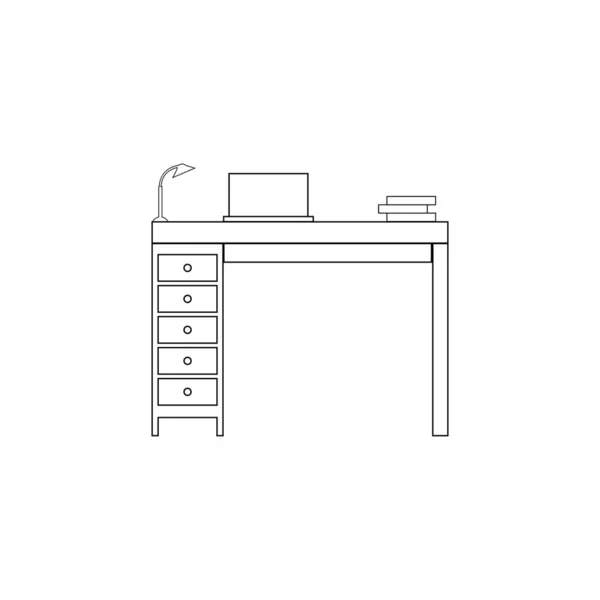 Design Del Simbollo Illustrazione Del Vettore Icon Dell Ufficio — Vettoriale Stock