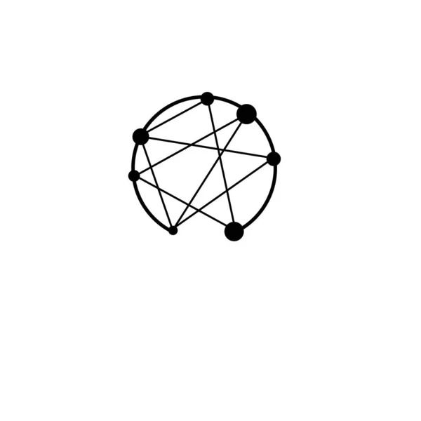 Ikona Sieci Icon Vector Symbol Illustracji — Wektor stockowy