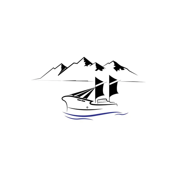 Conception Symbole Illustration Des Vecteurs Des Navires Marins Icon — Image vectorielle