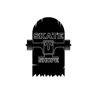 Kaykay simgesi vektör resimleme sembolü tasarımı