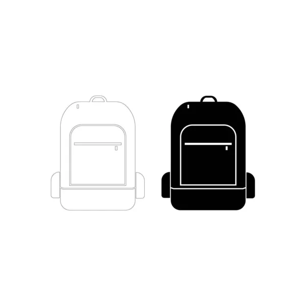 Backpack Bag Icon Vector Illustration Symbol Design — Stockvector