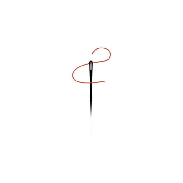 Sewing Needle Icon Vector Ilustration Symbol Design — Vetor de Stock