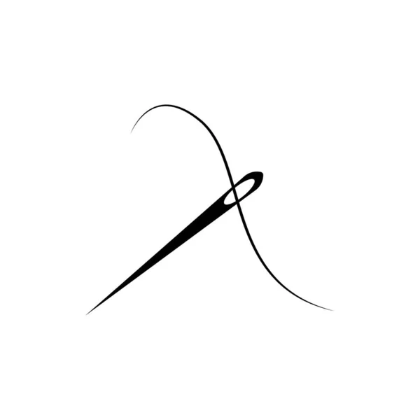 Sewing Needle Ícono Vector Illustration Symbol Design — Archivo Imágenes Vectoriales