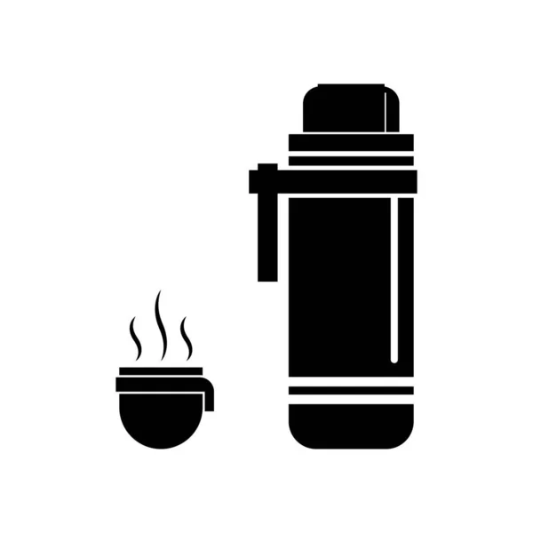 Hot Water Thermos Icon Vector Illustration Symbol Design — Stock Vector