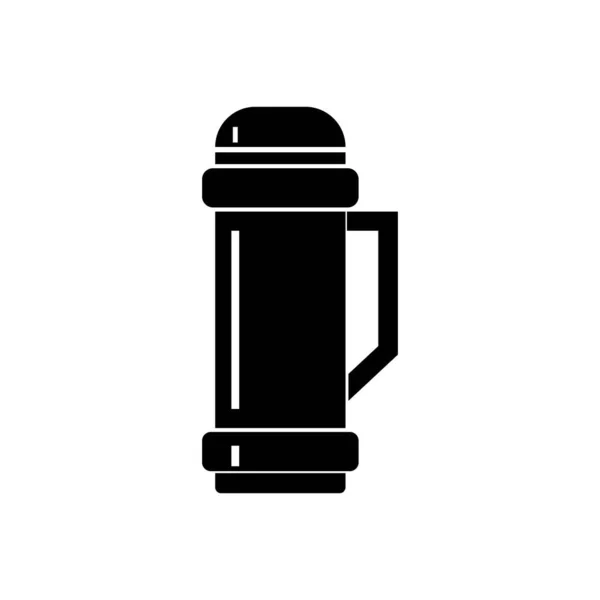 Heißes Wasser Thermos Icon Vector Illustration Symbol Design — Stockvektor