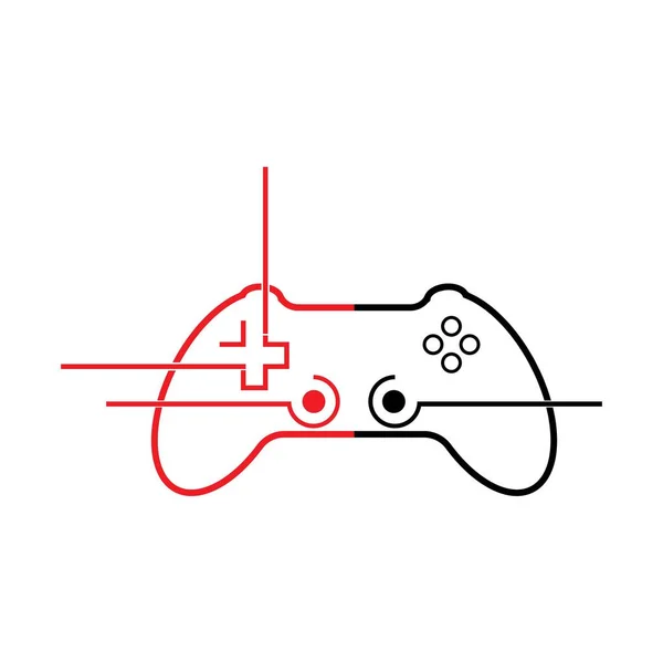 Spielkontroller Icon Vector Illustration Symbol Design — Stockvektor