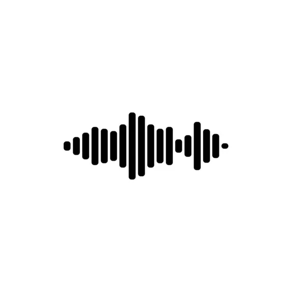 Sound Wave Icon Vector Illustration Symbol Design — Archivo Imágenes Vectoriales