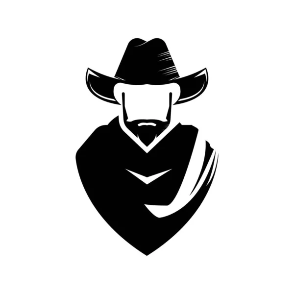 Coboy Icon Vector Illustration Symbol Ontwerp — Stockvector