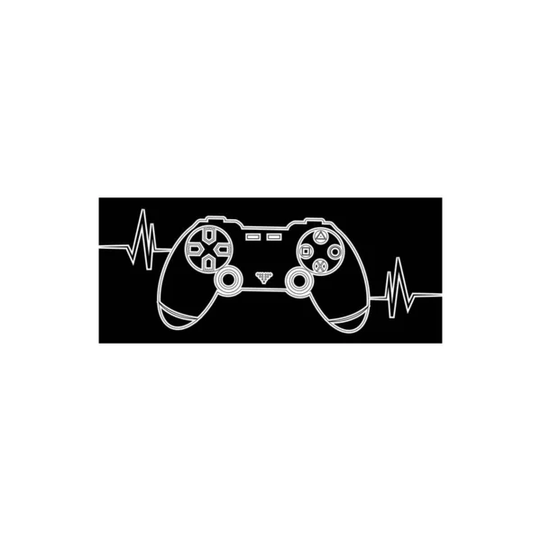 ゲームコントローラーアイコンベクトルイラスト Symbol Design — ストックベクタ