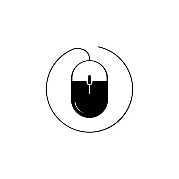 Ratón Icono Vector Ilustración Símbolo Diseño — Vector de stock
