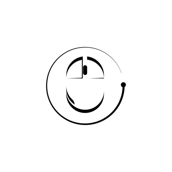 Icona Del Mouse Vettoriale Illustrazione Simbolo Design — Vettoriale Stock